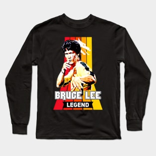 Be Water Lee Legend Bruce Movie Jeet Kune Do Long Sleeve T-Shirt